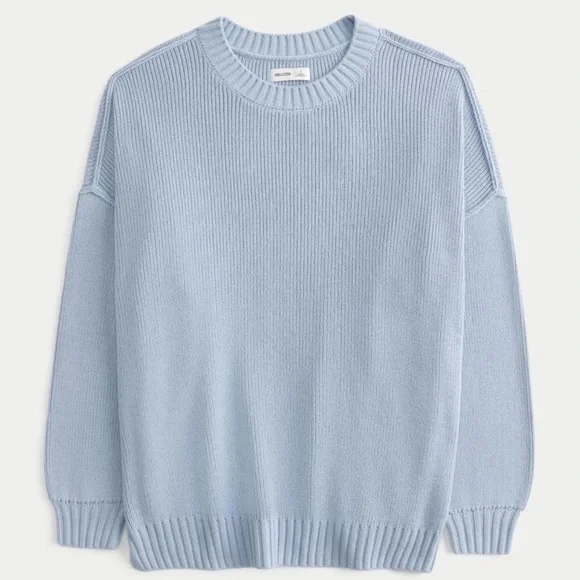 Hollister Co. Women's Dusty Blue Oversized Sweater XL NWT - Picture 2 of 6